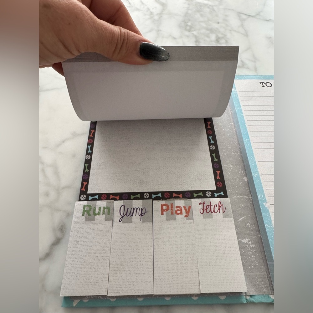 Dog Lover Notepad Set w/ Sticky Notes & Magnetic Closure - Picture 5 of 10